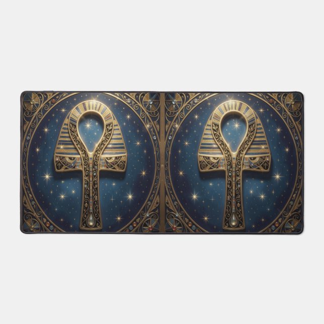 Ankh Symbol Meaning – Key of Life´10 Desk Mat (Front)