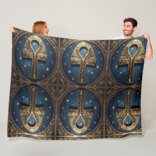 Ankh Symbol Meaning – Key of Life´10 Fleece Blanket