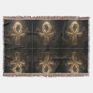 Ankh Symbol Meaning – Key of Life´1 Throw Blanket