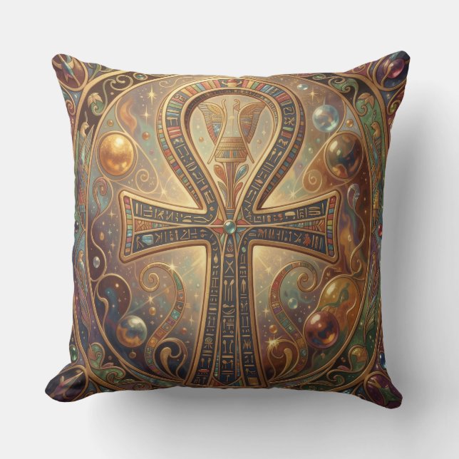 Ankh Symbol Meaning – Key of Life´2 Cushion (Front)