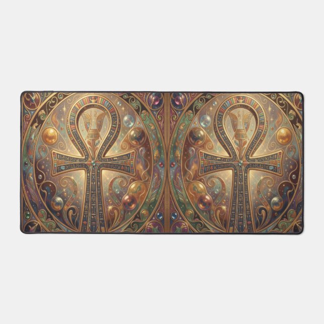 Ankh Symbol Meaning – Key of Life´2 Desk Mat (Front)