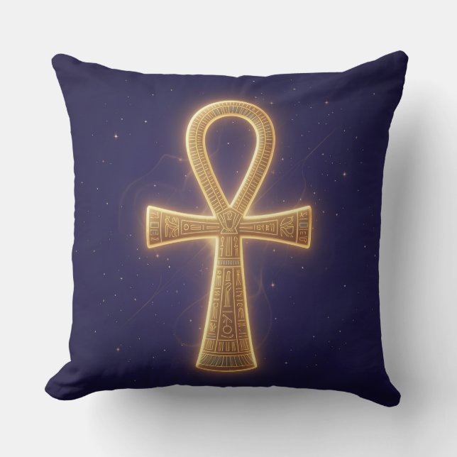 Ankh Symbol Meaning – Key of Life´3 Cushion (Front)