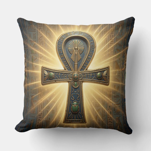Ankh Symbol Meaning – Key of Life´4 Cushion (Front)