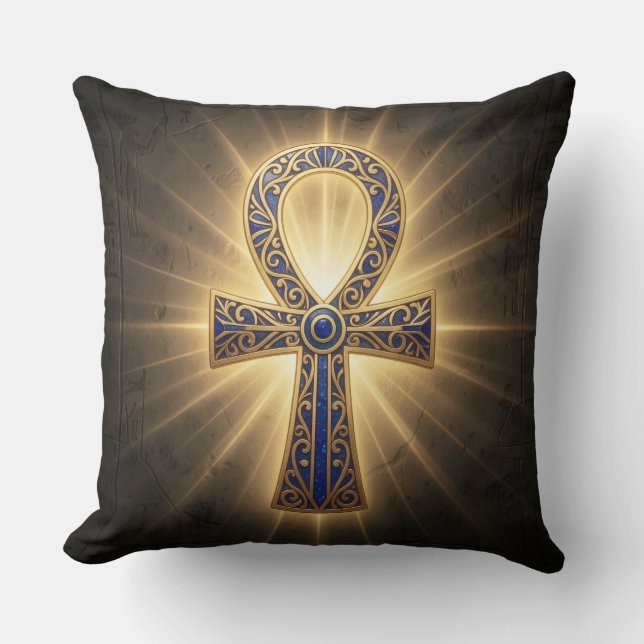 Ankh Symbol Meaning – Key of Life´4 Cushion (Front)