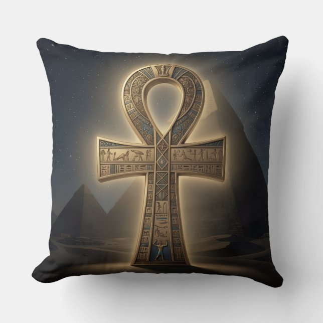 Ankh Symbol Meaning – Key of Life´6 Cushion (Front)