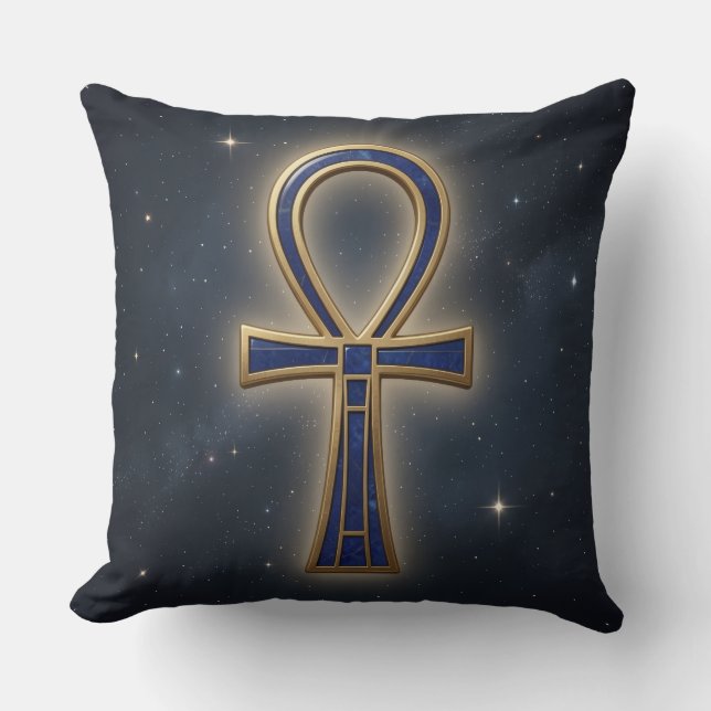 Ankh Symbol Meaning – Key of Life´7 Cushion (Front)