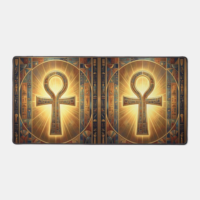 Ankh Symbol Meaning – Key of Life´7 Desk Mat (Front)