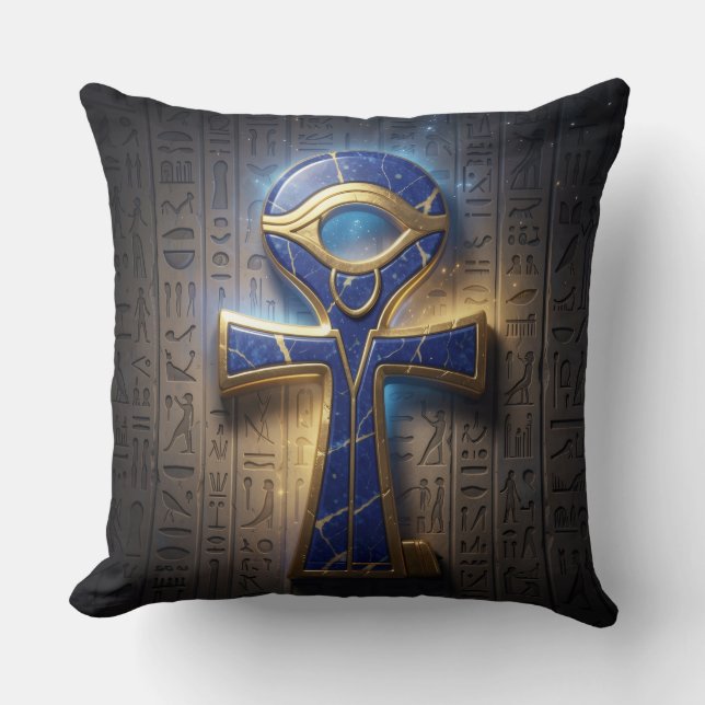Ankh Symbol Meaning – Key of Life´8 Cushion (Front)