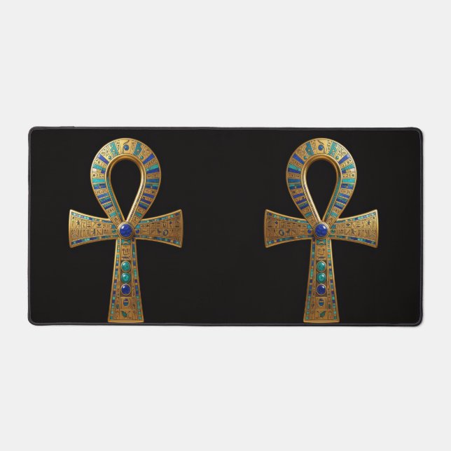 Ankh Symbol Meaning – Key of Life´8 Desk Mat (Front)