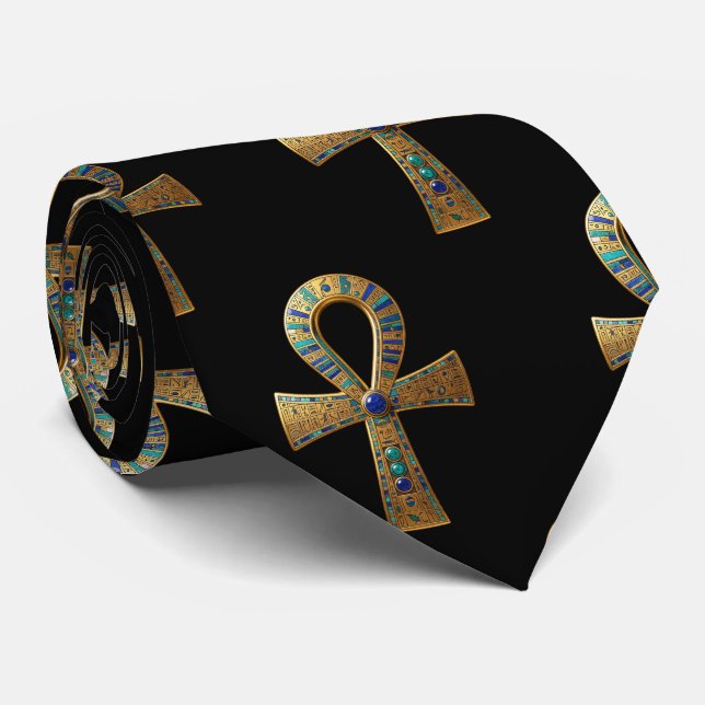 Ankh Symbol Meaning – Key of Life´8 Tie (Rolled)