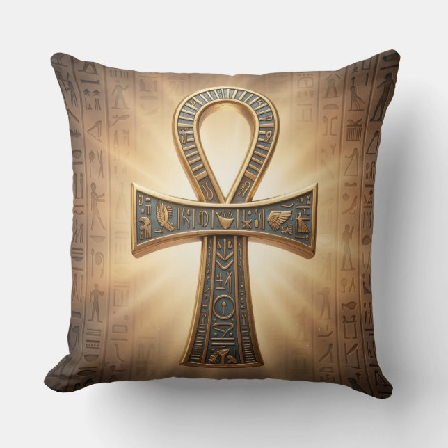 Ankh Symbol Meaning – Key of Life´9 Cushion (Front)