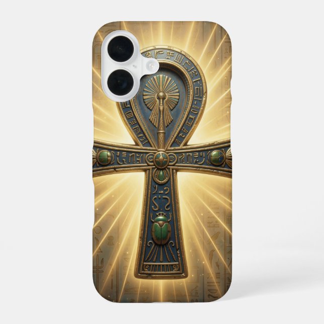 Ankh Symbol Meaning – Key of Life iPhone 16 Case (Back)