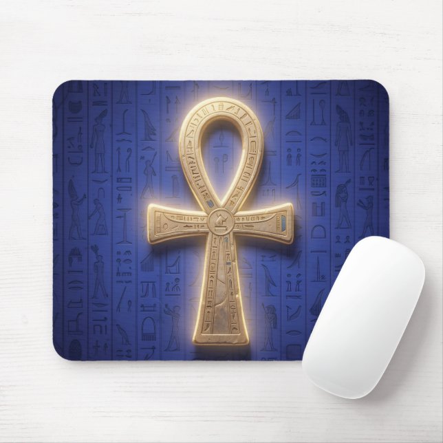 Ankh Symbol Meaning – Key of Life Mouse Pad (With Mouse)