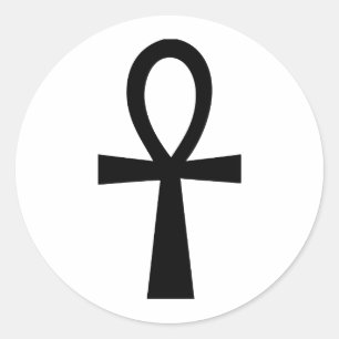 Ankh Symbol: Vector Art: Classic Round Sticker