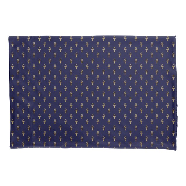 ANKH SYMBOLS LIFE PATTERN LUMBAR CUSHION PILLOWCASE (Front)