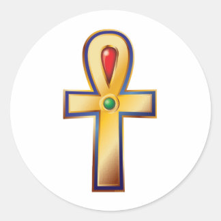 Ankh- The Ancient Egyptian Symbol of Life Classic Round Sticker