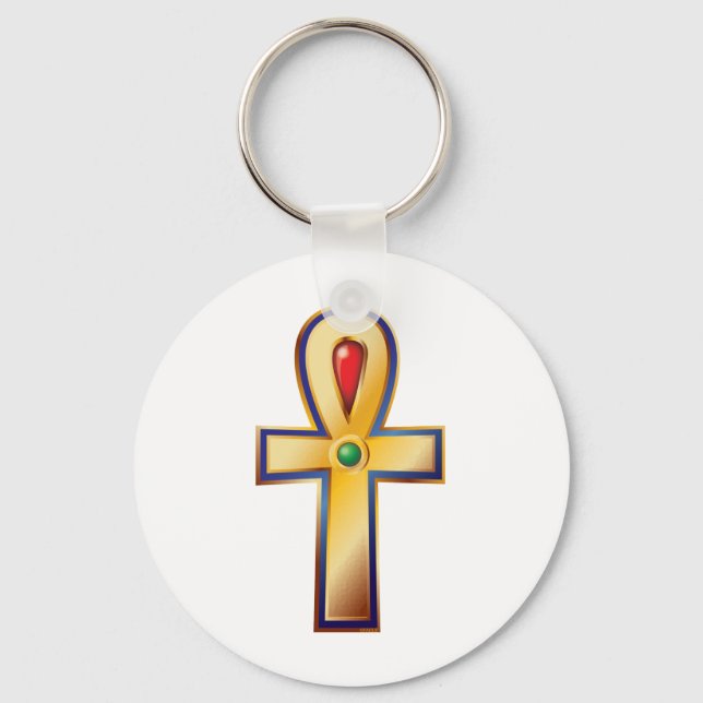 Ankh- The Ancient Egyptian Symbol of Life Key Ring (Front)