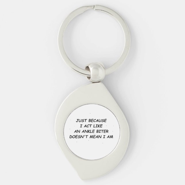 Ankle Biter T-Shirt Key Ring (Front)