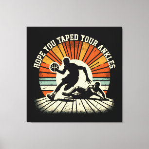 Ankle Breaker - Dynamic Basketball Showdown Canvas Print