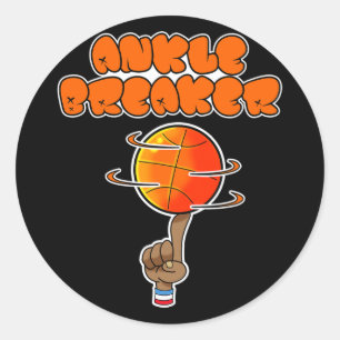 Ankle Breaker Street Byller Tricks Bysketbyll Star Classic Round Sticker