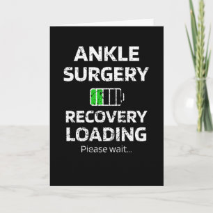 Ankle Surgery Recovery   Ankle Reconstruction Card