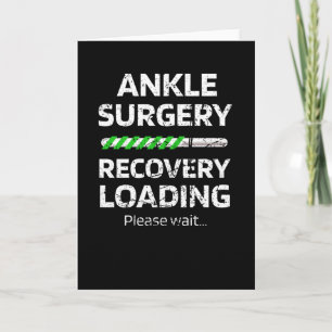 Ankle Surgery Recovery   Ankle Reconstruction Card