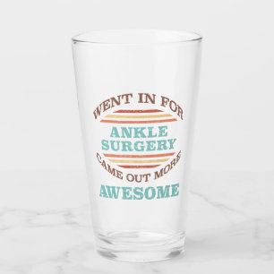 Ankle Surgery Recovery Humour Glass
