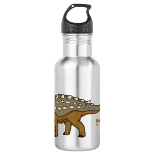 Ankylosaurus armoured dinosaur illustration 532 ml water bottle