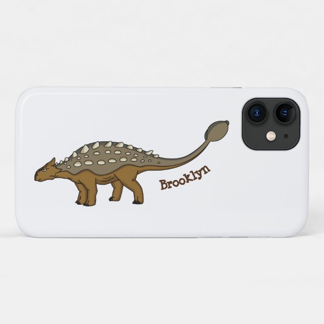 Ankylosaurus armoured dinosaur illustration Case-Mate iPhone case (Back (Horizontal))