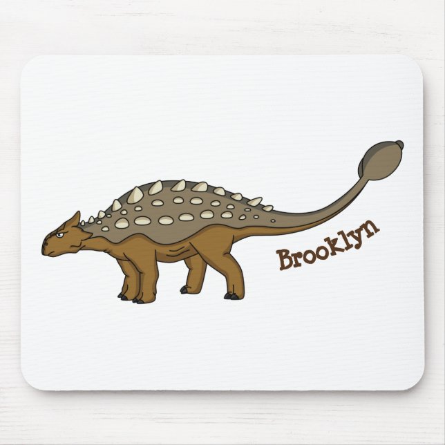 Ankylosaurus armoured dinosaur illustration mouse pad (Front)