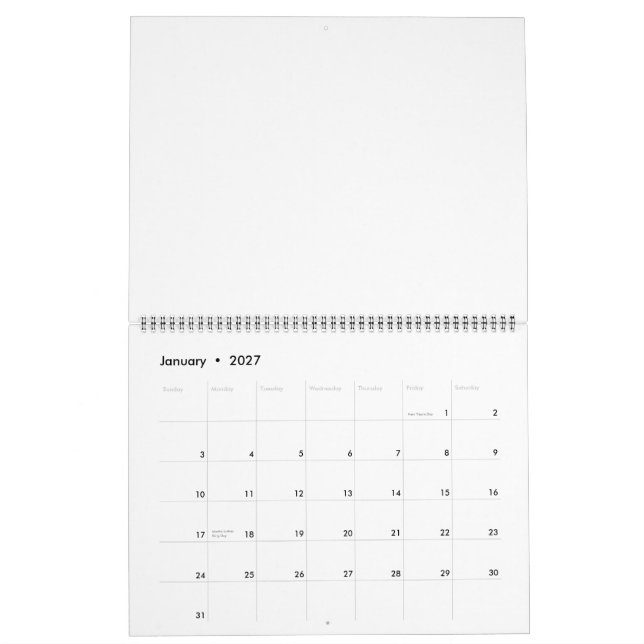 Ankylosaurus Calnader Calendar (Jan 2027)