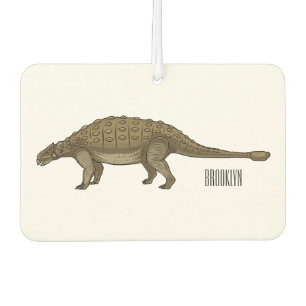 Ankylosaurus cartoon illustration car air freshener