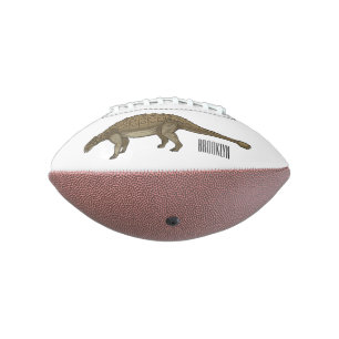 Ankylosaurus cartoon illustration football