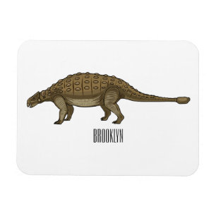 Ankylosaurus cartoon illustration magnet