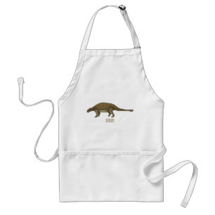Ankylosaurus cartoon illustration  standard apron