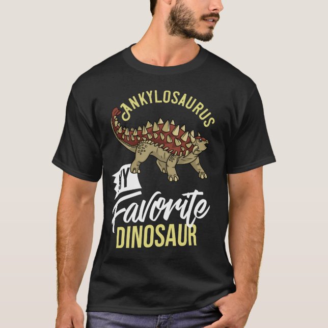 Ankylosaurus Dinosaur Gift Dino Fossil T-Shirt (Front)