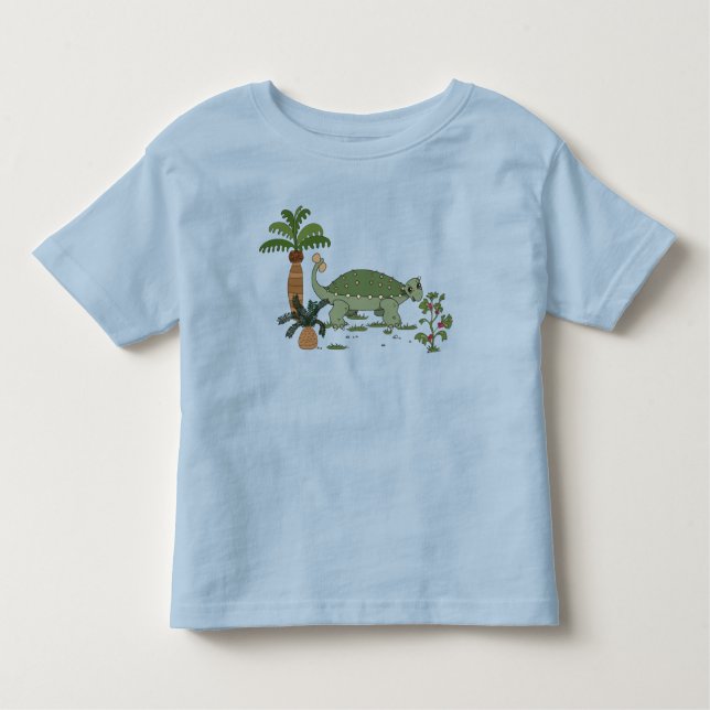Ankylosaurus Dinosaur Toddler T-Shirt (Front)