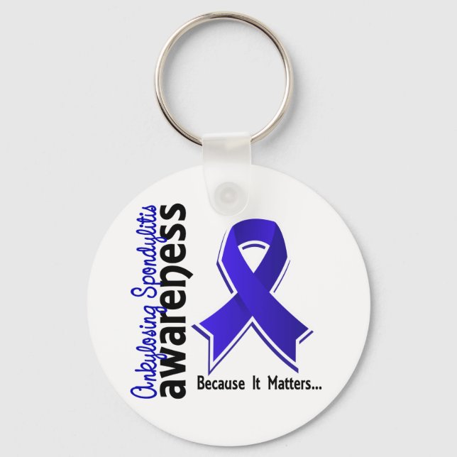 Ankylosing Spondylitis Awareness 5 Key Ring (Front)