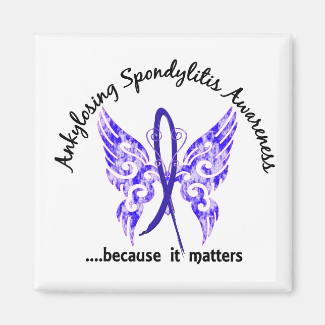 Ankylosing Spondylitis Butterfly 6.1 Magnet (Front)