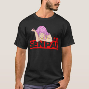 Anmie Aesthetic Senpai Waifu  T-Shirt