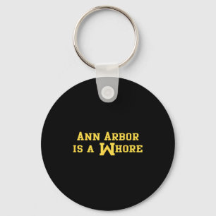 Ann Arbor Is A Funny Sarcasm Saying Key Ring