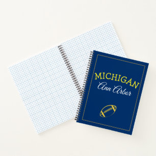 Ann Arbor Michigan Blue and Maize Notebook