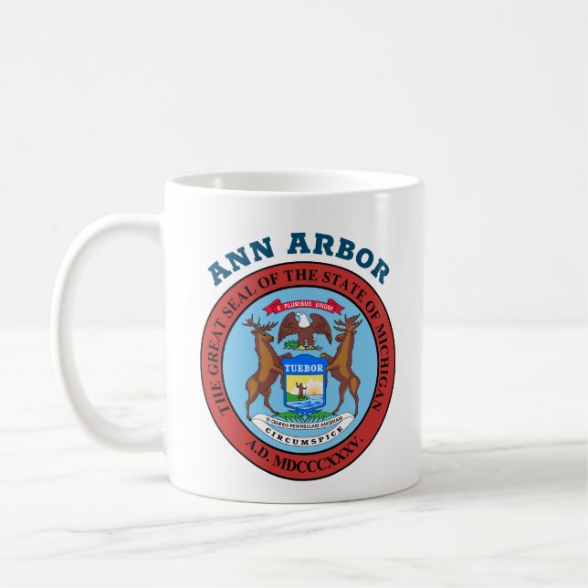 Ann Arbor, Michigan Coffee Mug (Left)