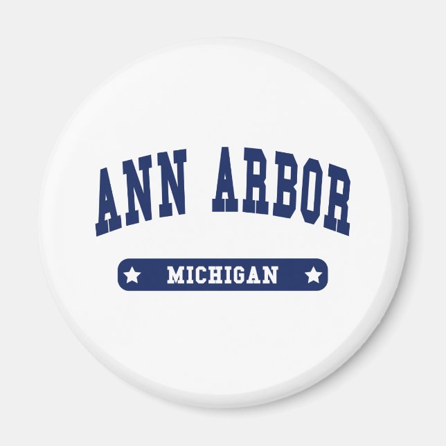 Ann Arbor Michigan College Style t shirts Magnet (Front)