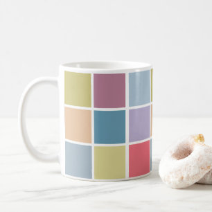 Ann Arbor Pastel Chalk Squares Coffee Mug