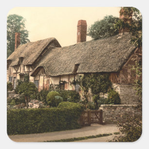 Ann Hathaway's Cottage, Stratford-on-Avon, England Square Sticker