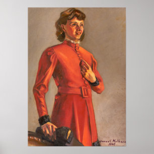 Ann Kulhanek Becka – Portrait by Kulhanek Poster