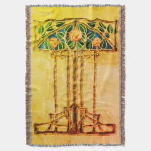 Ann Macbeth - Glasgow Rose Throw Blanket