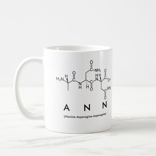 Ann peptide name mug (Left)