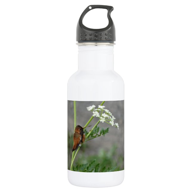 Ann"s Lace and bird 532 Ml Water Bottle (Front)
